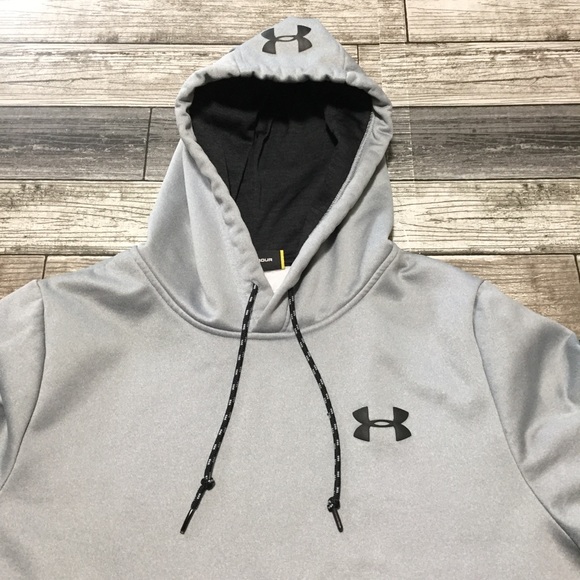 Under Armour Loose Hoodie Sweatshirt Men’s S Gray Pullover Storm 1 - Picture 6 of 8